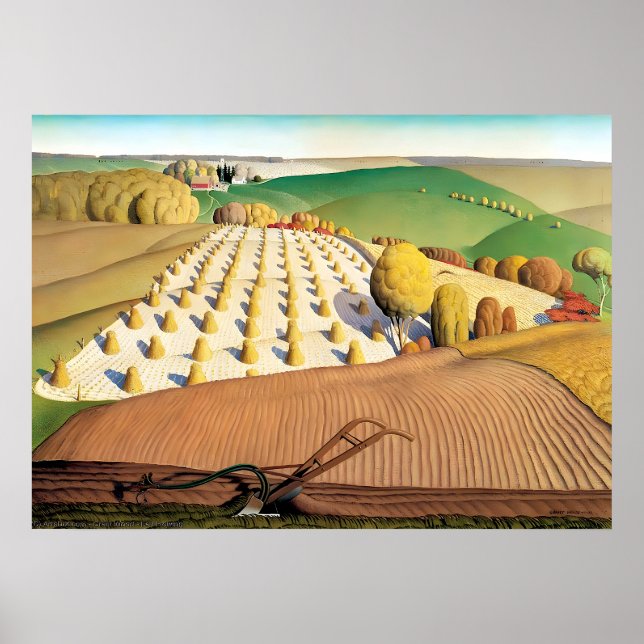 Poster Grant Wood - Flexibilidade (Frente)