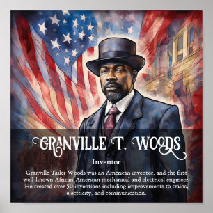 Poster Granville T Woods Black History Month Classroom