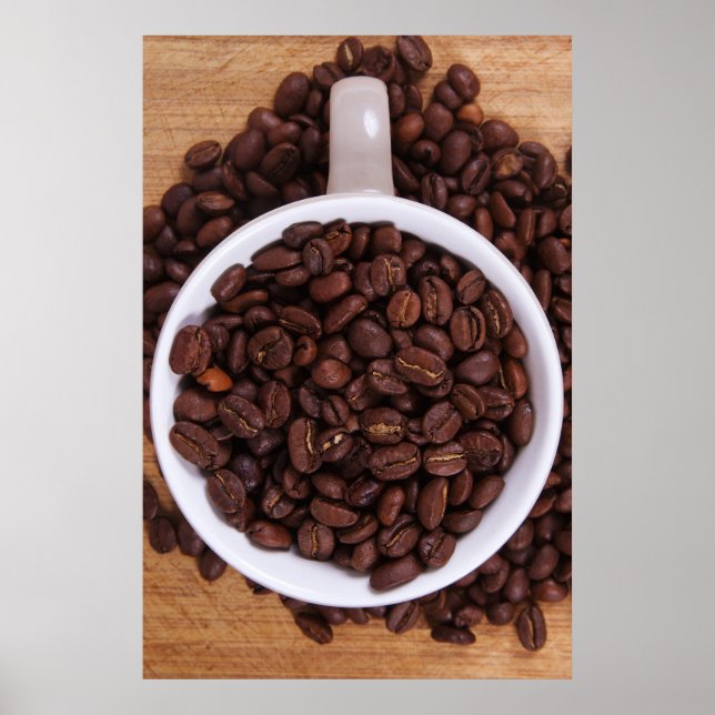 Poster Grãos de grãos de café (Frente)