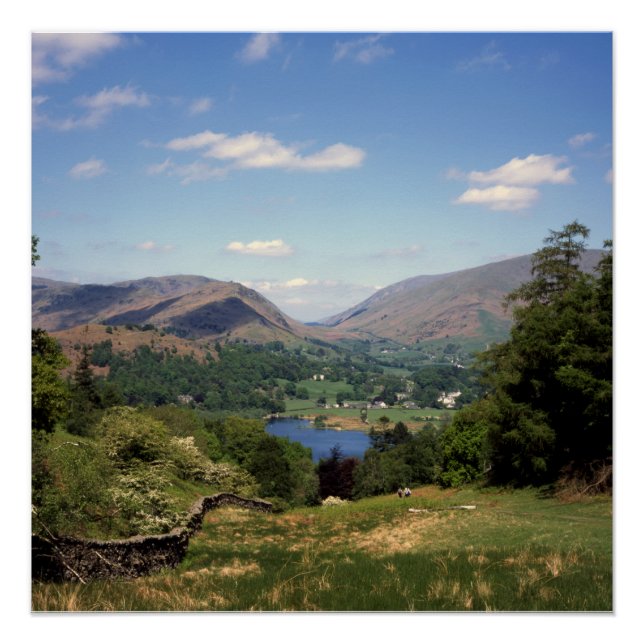 Póster Grasmere Distrito dos Lagos Inglaterra (Frente)
