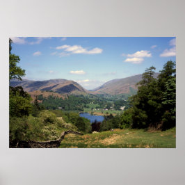 Poster Grasmere Lake District England