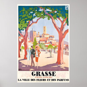 Poster Grasse Cidade das Flores e dos Perfumes França Vin