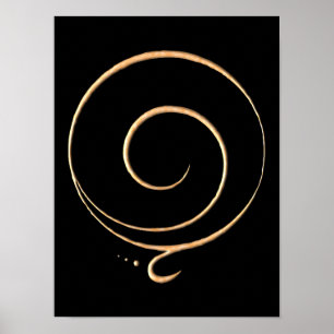 Poster Gratidão Dourada