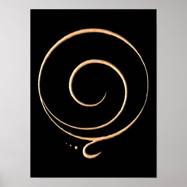 Poster Gratidão Dourada (Frente)