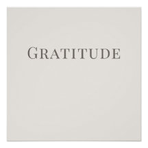 Gratidão – Poster Calmo de Tipografia Minimalista