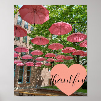 Poster Gratidão ... vendo beleza na chuva!