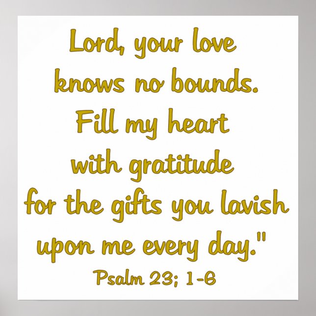 Póster Gratitude (Frente)