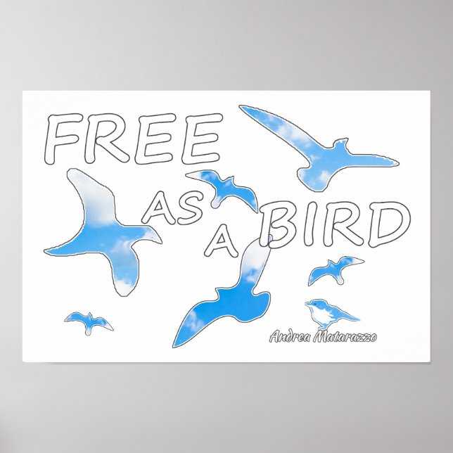 Poster Gratuito como Pássaro 2 (Frente)