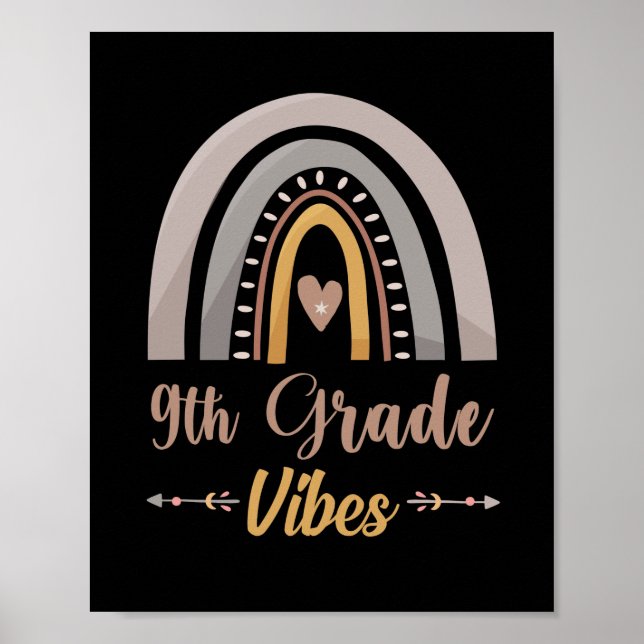Poster Grau 9º Vibes Arco-Íris Nono Grau Volta à Escola (Frente)