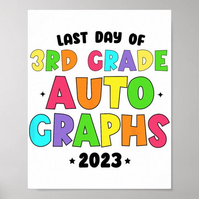 Poster Grau No Último Dia De Autografos Escolares (Frente)