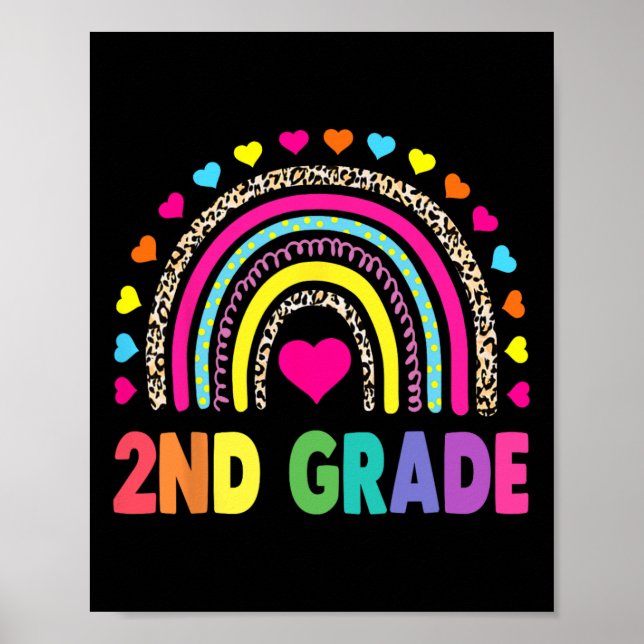 Poster Grau Rainbow Girls Boys Equipe Professora Grau Sq  (Frente)