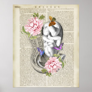 Poster Gravidez Anatomia do Fetus Uterus Decor de OBGYN F