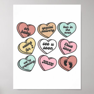 Poster Gravidez Nova Mãe Doce Namorados Bonitos