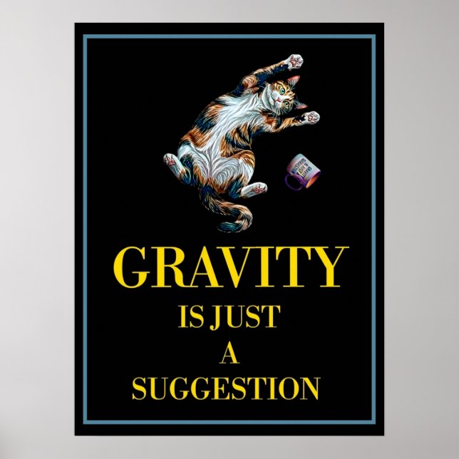 POSTER GRAVITY IS JUST A SUGGESTION (Frente)