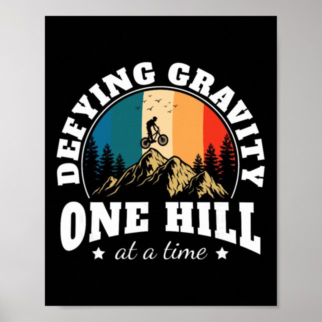 Poster Gravity Riding Mountain Bike Biker Bicylce Cycling (Frente)