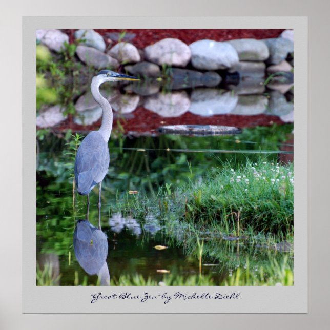 Poster Great Blue Zen (Frente)