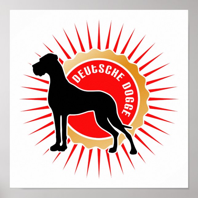 Póster Great Dane (Frente)