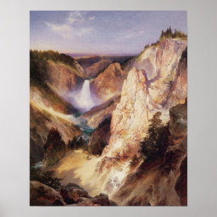 Póster Great Falls de Yellowstone