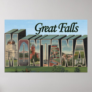 Poster Great Falls, Montana - grandes cenas da letra