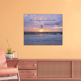 Poster Great Peace Pastel Pastel sunset