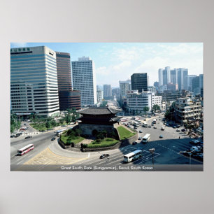 Póster Great South Gate (Sungyemun), Seoul, South Korea