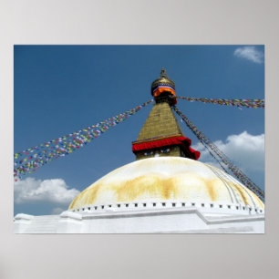 Poster Great Stupa of Boudha, Kathmandu, Nepal