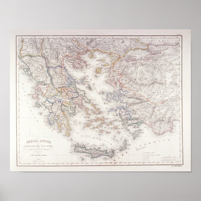 Póster Grécia antiga (Frente)