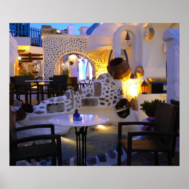 Poster Grécia do restaurante (Frente)