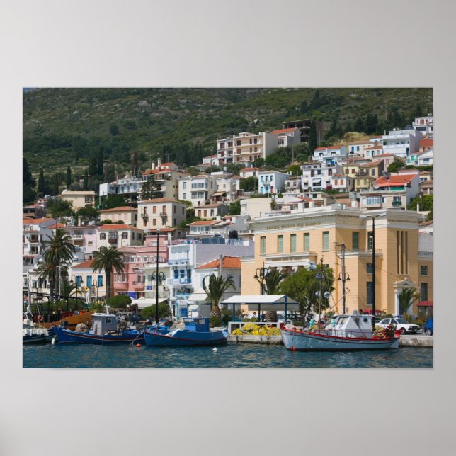 Poster GRÉCIA, Ilhas do Egeu Nordeste, SAMOS, (Frente)