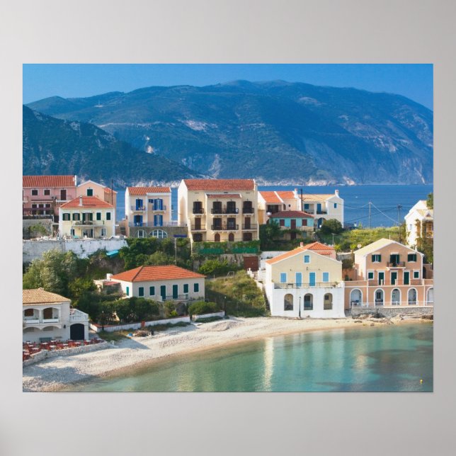 Póster GRÉCIA, Ilhas Jônicas, KEFALONIA, Assos: 2 (Frente)