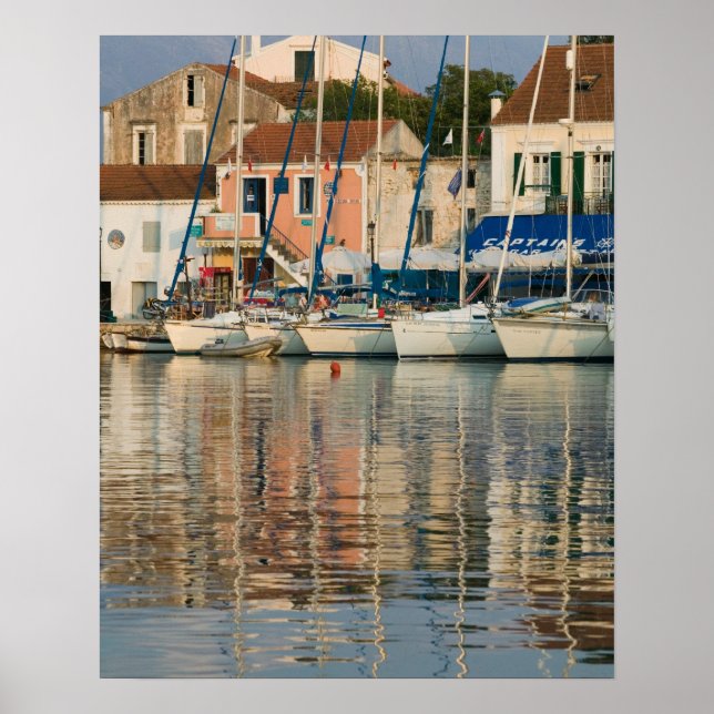 Poster GRÉCIA, Ilhas Jônicas, KEFALONIA, Fiskardo: (Frente)