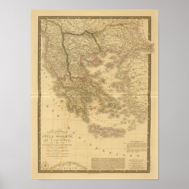 Poster Grécia moderna (Frente)