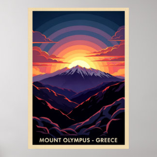 Poster Grécia Monte Olimpo V03