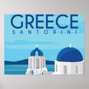 Poster Grécia Santorini