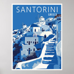 Poster Grécia Santorini