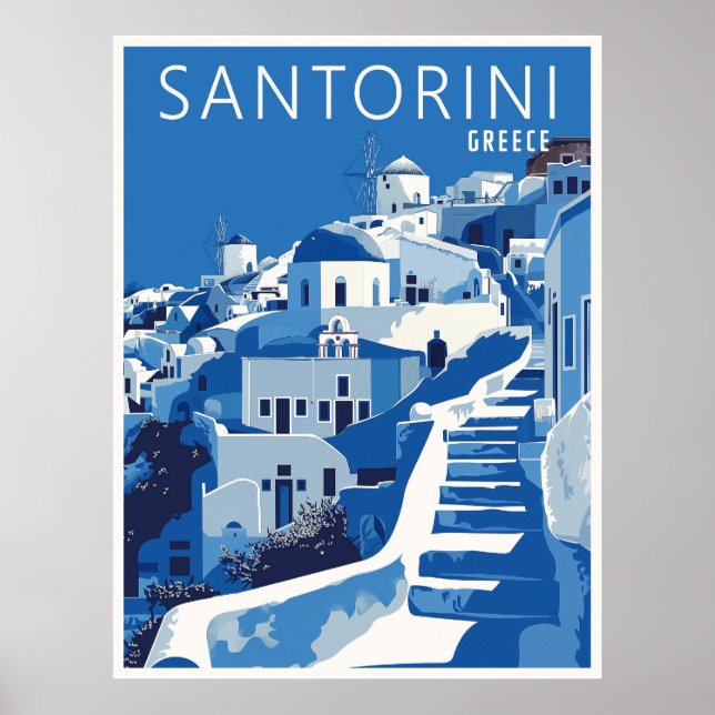 Poster Grécia Santorini (Frente)