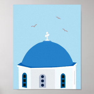 Poster Grécia Santorini