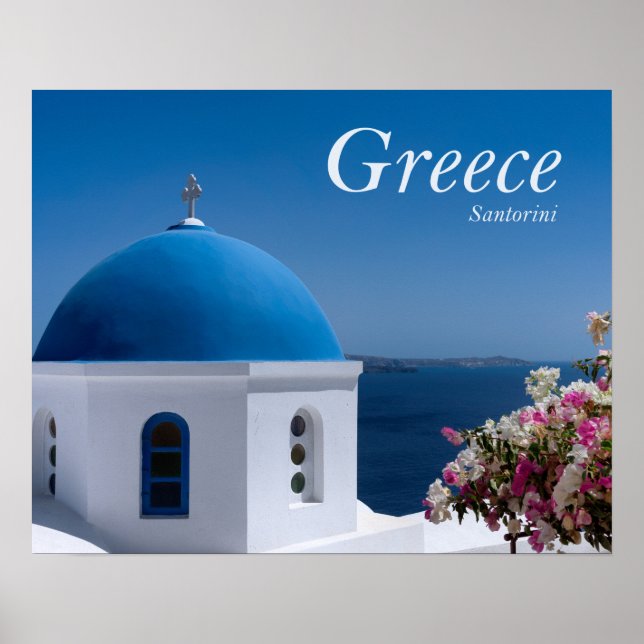Póster Grécia Santorini (Frente)