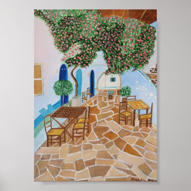 Poster Grécia Santorini (Frente)