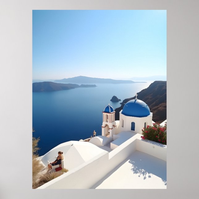 Poster Grécia Santorini (Frente)