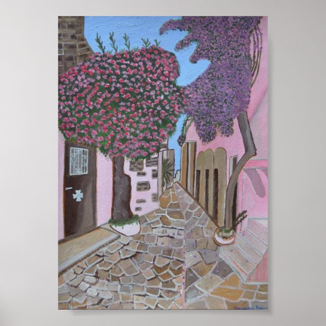 Poster Grécia Santorini 2 (Frente)