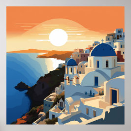Poster GRÉCIA SANTORINI nº 1