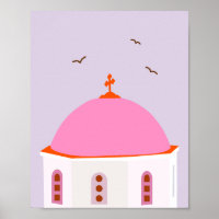 Grécia Santorini, Rosa E Roxo