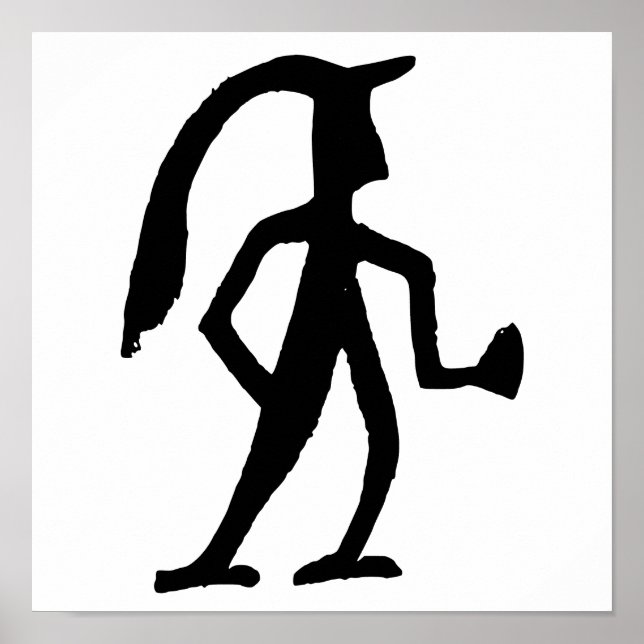 Poster GREEJACK | Talismã de Arte Rupestre Primitiva do E (Frente)