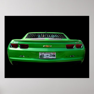 Poster Green Camaro