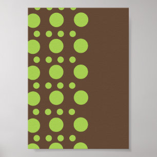 Póster Green Circles