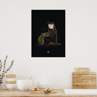 Poster GREEN SHELL ARMADILLO por Alexandra Dikaia