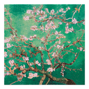 Póster Green Van Gogh Almond Blossoms