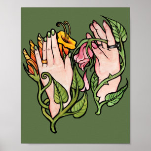 Poster Green Witch Magick