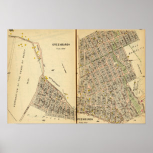 Póster Greenburg, New York 12
